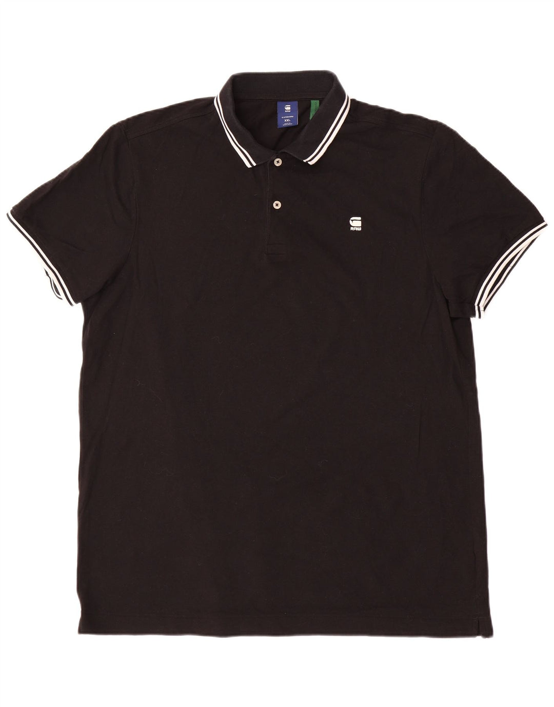 G-STAR Polo para hombre 2XL Algodón negro