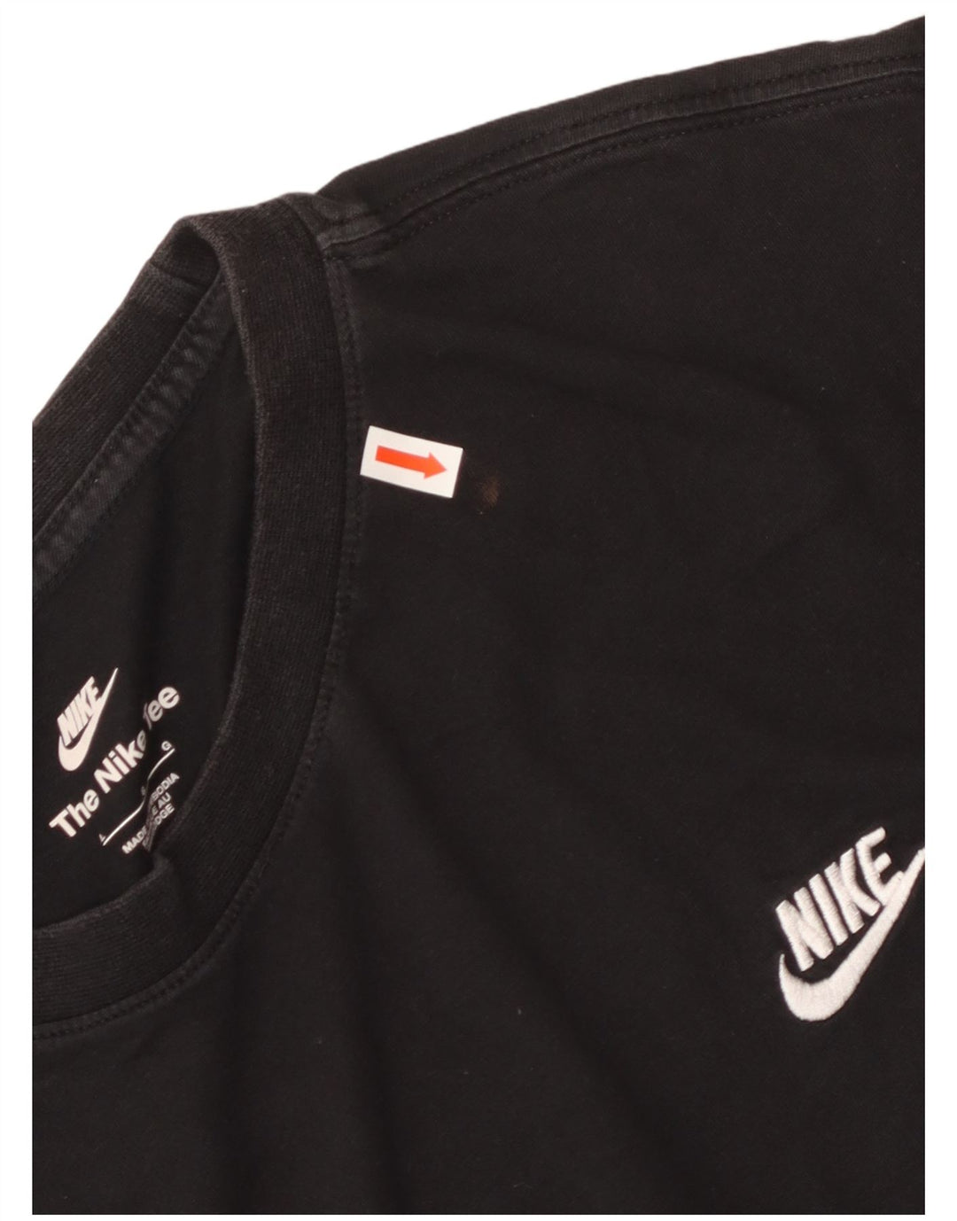 Camiseta NIKE para hombre Top grande de algodón negro