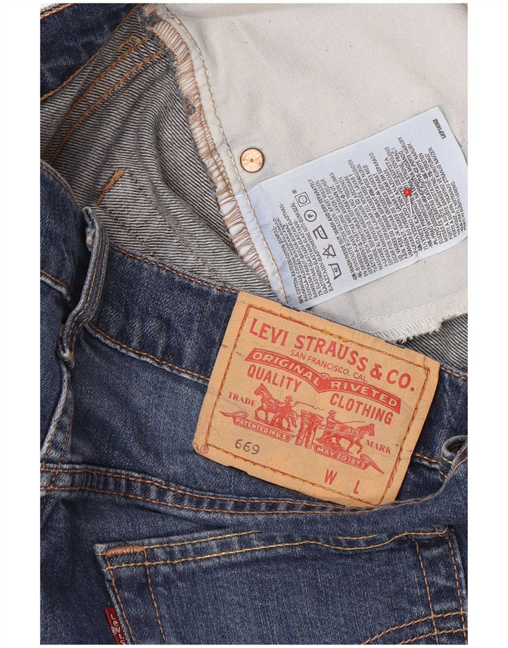 Levi's Mujer 669 Mini Falda Vaquera W32 Grande Algodón Azul Marino