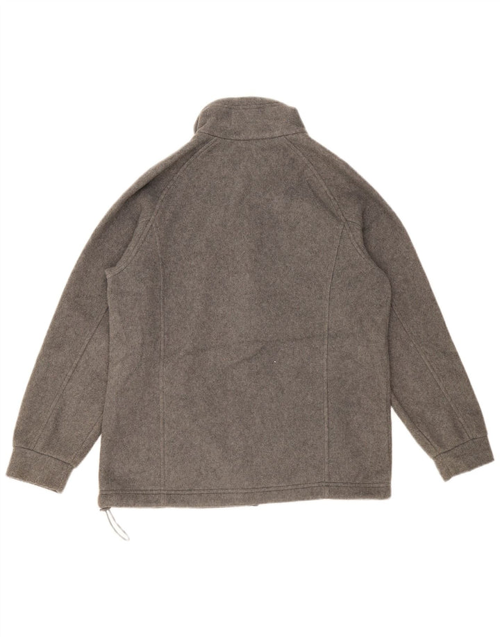 Marks & Spencer Chaqueta polar extragrande para mujer UK 10 Small Gris Poliéster