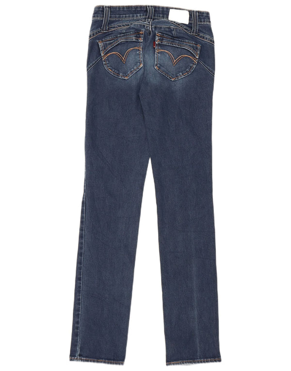Levi's Vaqueros Rectos Demi Curve Para Mujer W26 L32 Algodón Azul