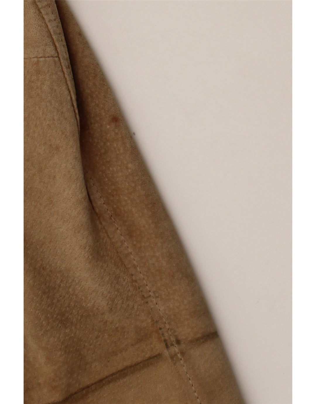 Chaqueta de ante vintage para mujer IT 48 XL Cuero beige