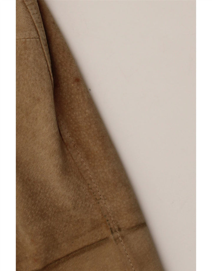 Chaqueta de ante vintage para mujer IT 48 XL Cuero beige