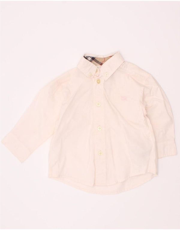 Burberry Camisa Bebé Niño 6-9 Meses Algodón Rosa