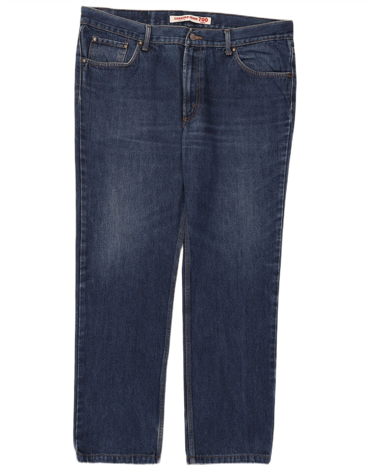 Carrera Mens 700 Regular Straight Jeans W40 L30 Azul Algodón Clásico