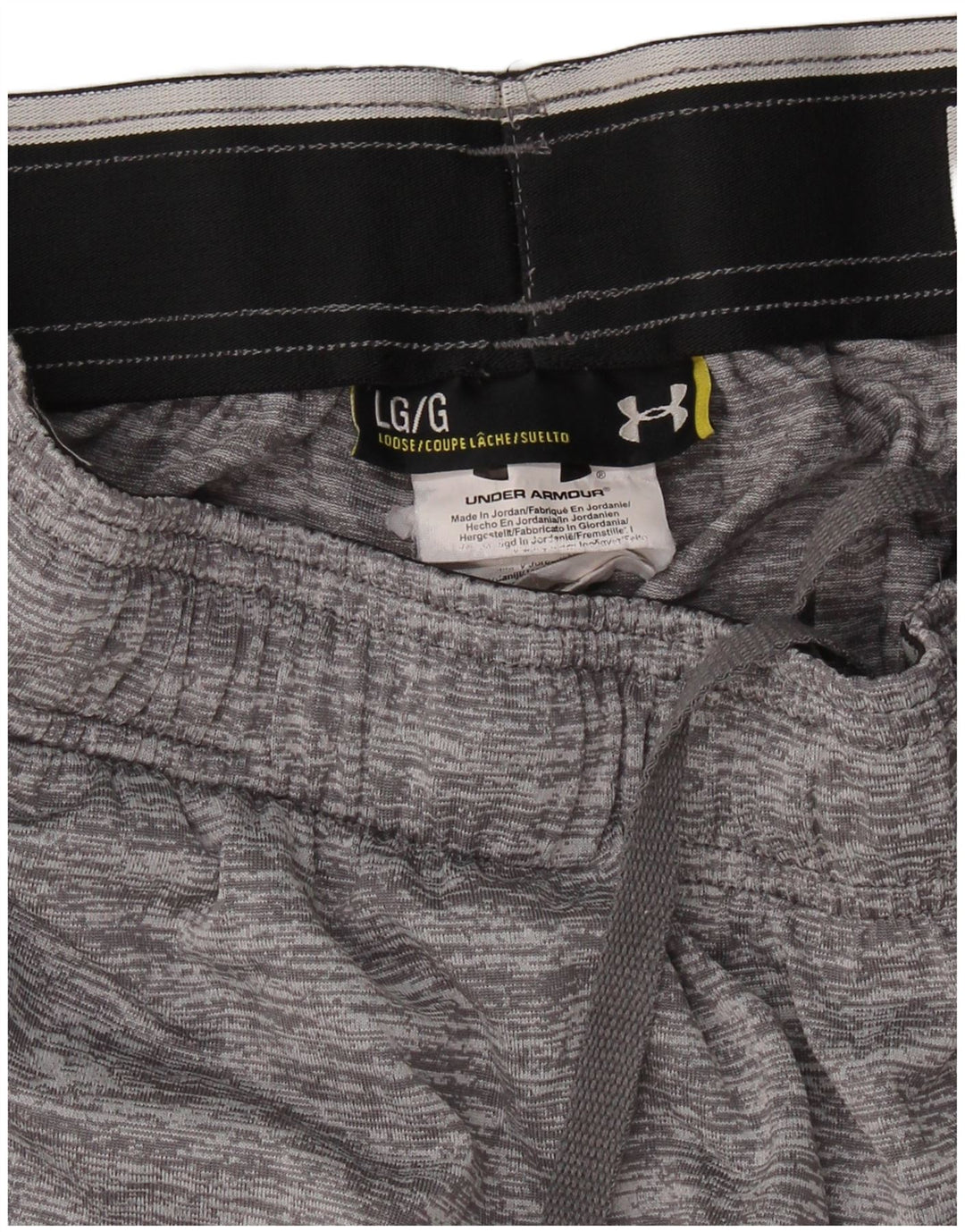 UNDER ARMOUR Pantalones cortos deportivos para hombre Poliéster con bloques de color gris grande