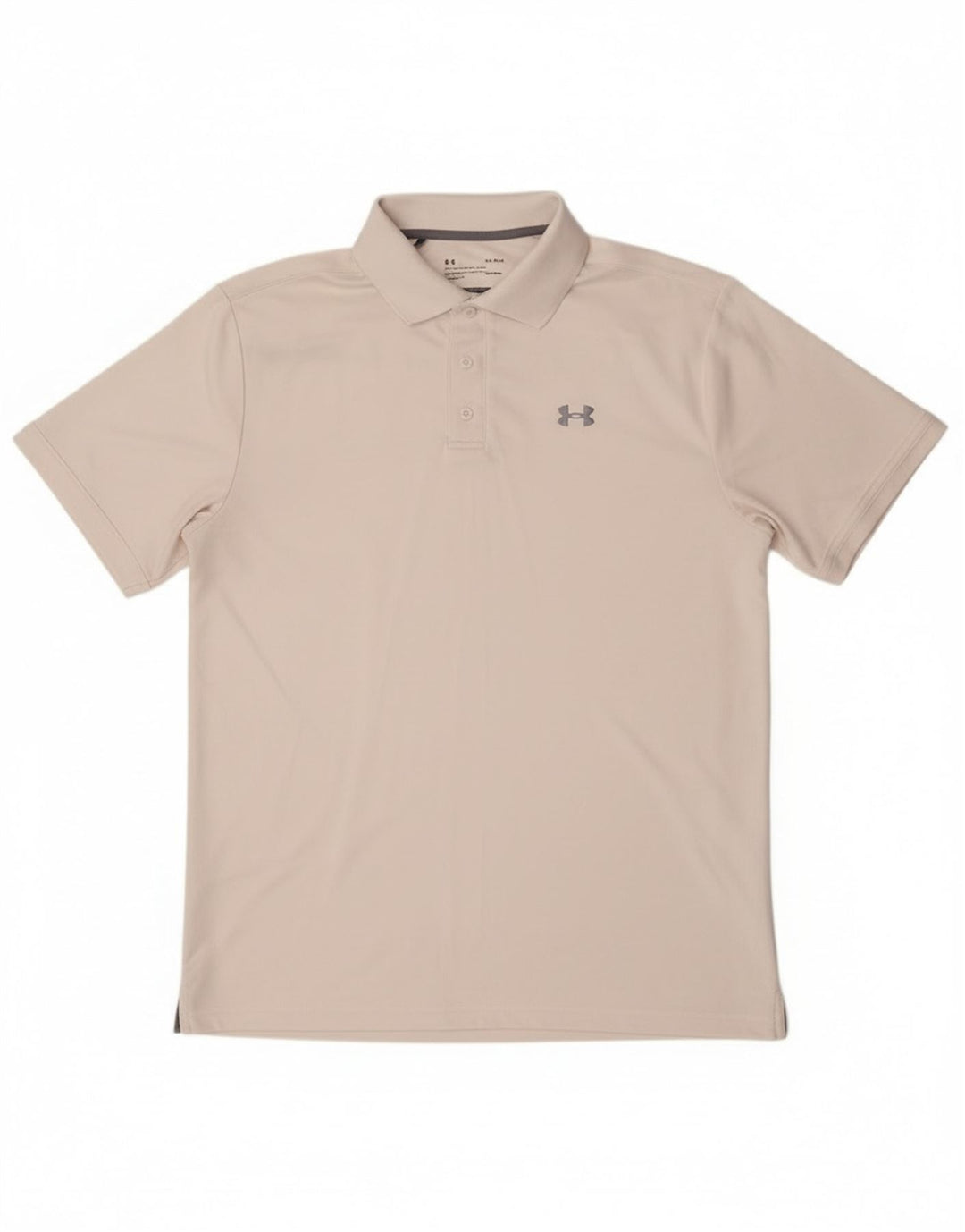 Under Armour Polo Heat Gear para hombre, poliéster blanco grande