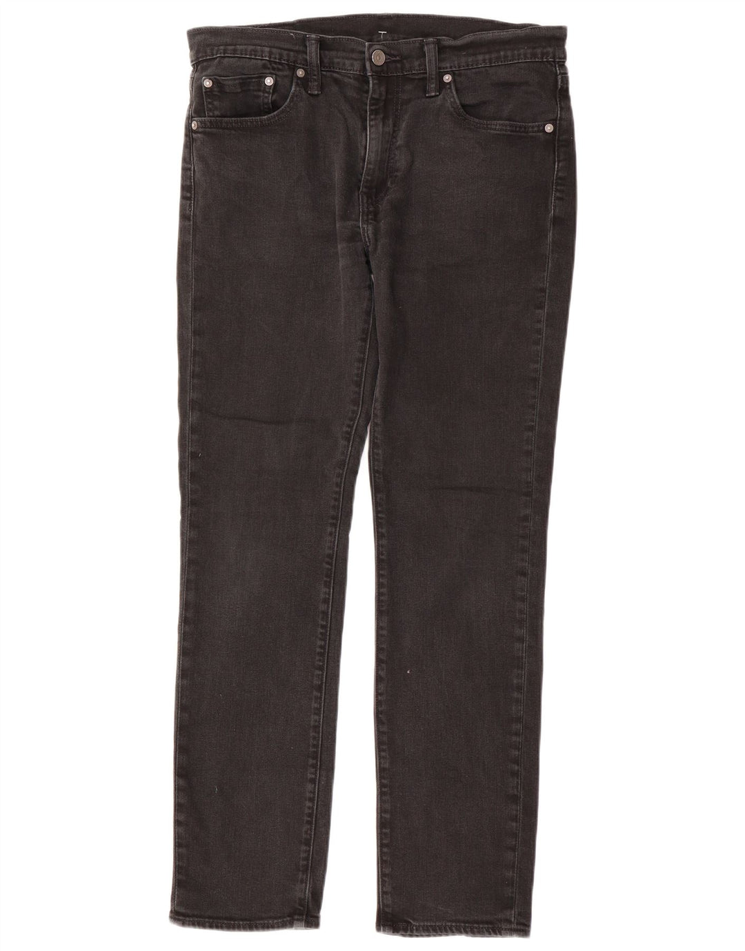 Levi's Hombre 511 Slim Jeans W33 L32 Algodón Gris
