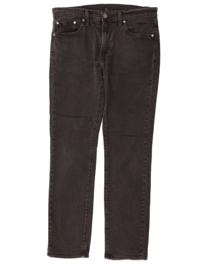 Levi's Hombre 511 Slim Jeans W33 L32 Algodón Gris