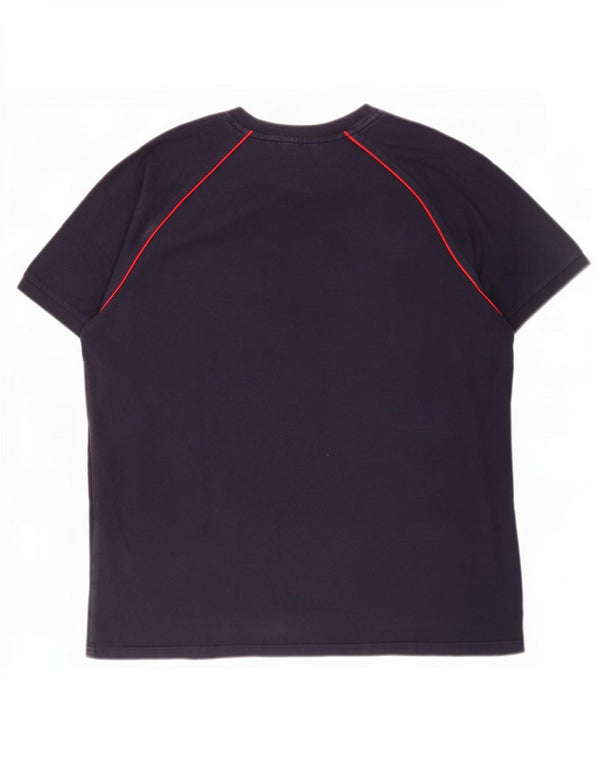 Fila Camiseta gráfica para hombre Top 2XL Algodón azul marino