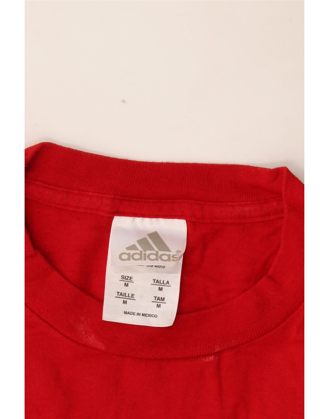ADIDAS Camiseta Hombre Top Medium Rojo Algodón