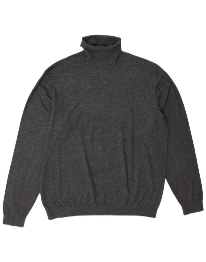 Zara Hombre Jersey De Cuello Vuelto Jersey XL Gris