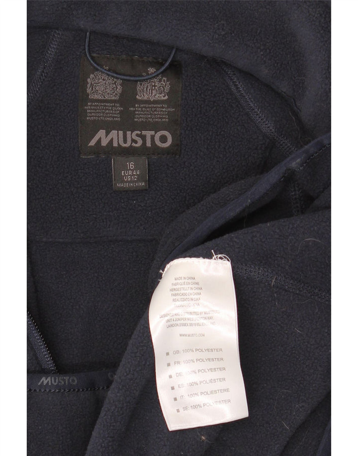 Musto Chaqueta polar para mujer UK 40 Grande Poliéster azul marino