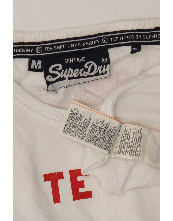Superdry Camiseta Gráfica De Algodón Blanco Medio Para Hombre