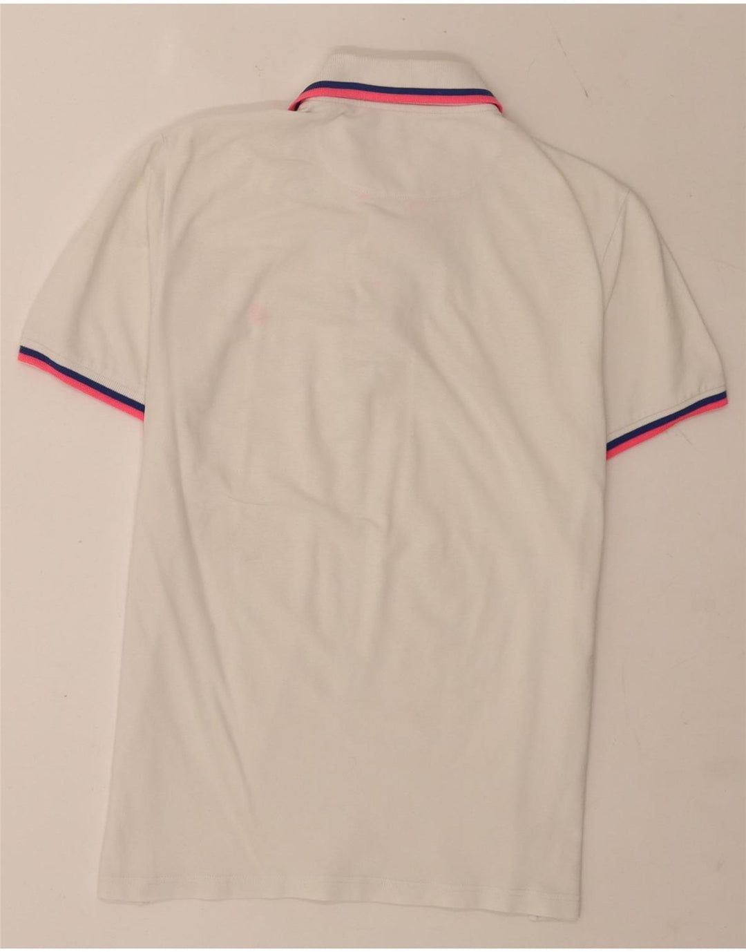 Brooksfield Polo de corte slim para hombre IT 50 Medium White Colorblock