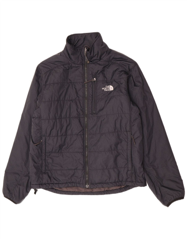 The North Face Chaqueta acolchada para hombre UK 38 Medium Azul marino Check Nylon