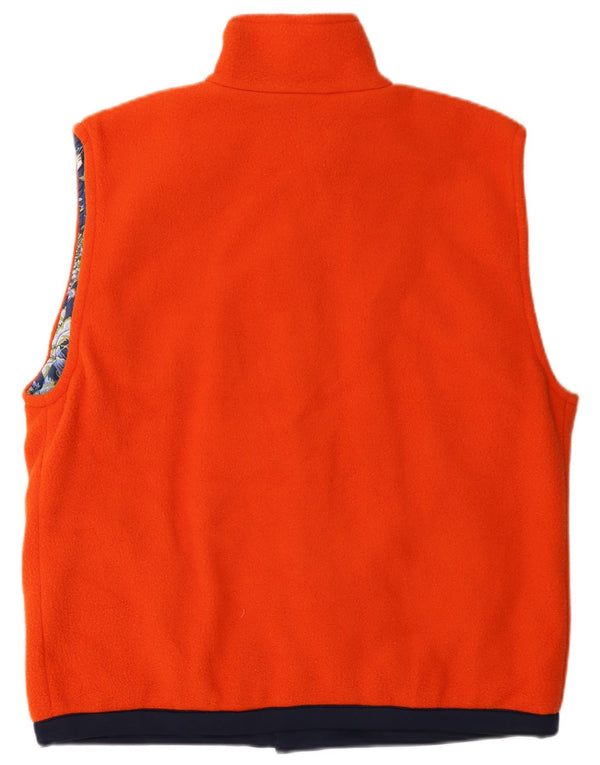 Chaleco polar Endurance para hombre UK 40 Large Naranja Colorblock Poliéster