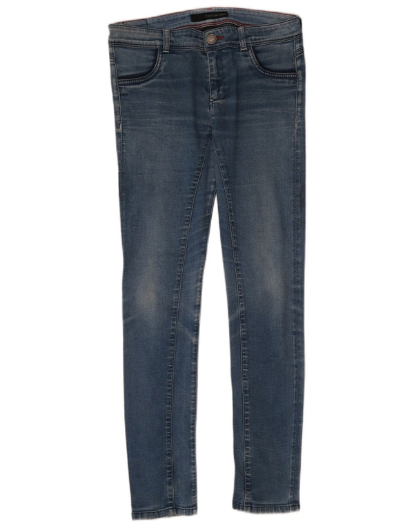 Vaqueros pitillo para mujer Calvin Klein W28 L30 Algodón azul