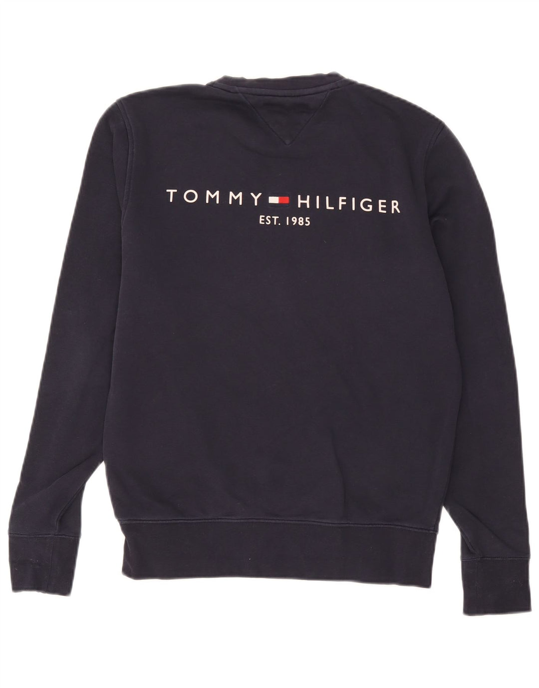 Tommy Hilfiger Hombre Sudadera Jumper Medium Azul Marino Algodón