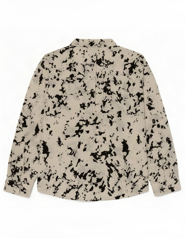 Calvin Klein Blusa con patrón abstracto para mujer UK 46 Grande Blanco