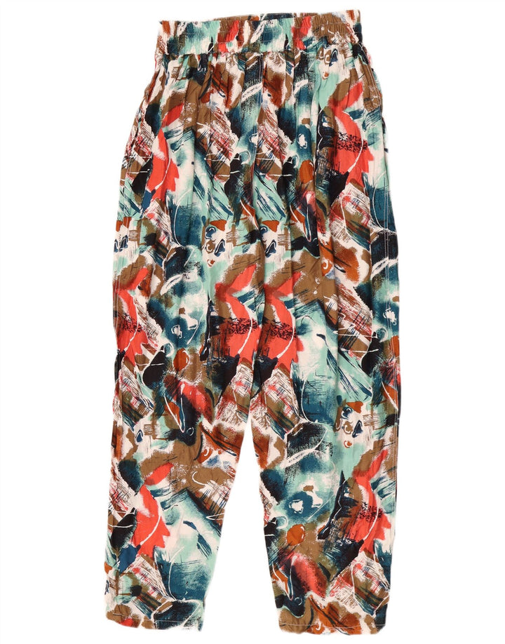 Pantalones casuales con estampado abstracto para mujer Avant Garde W30 L28 Multicolor