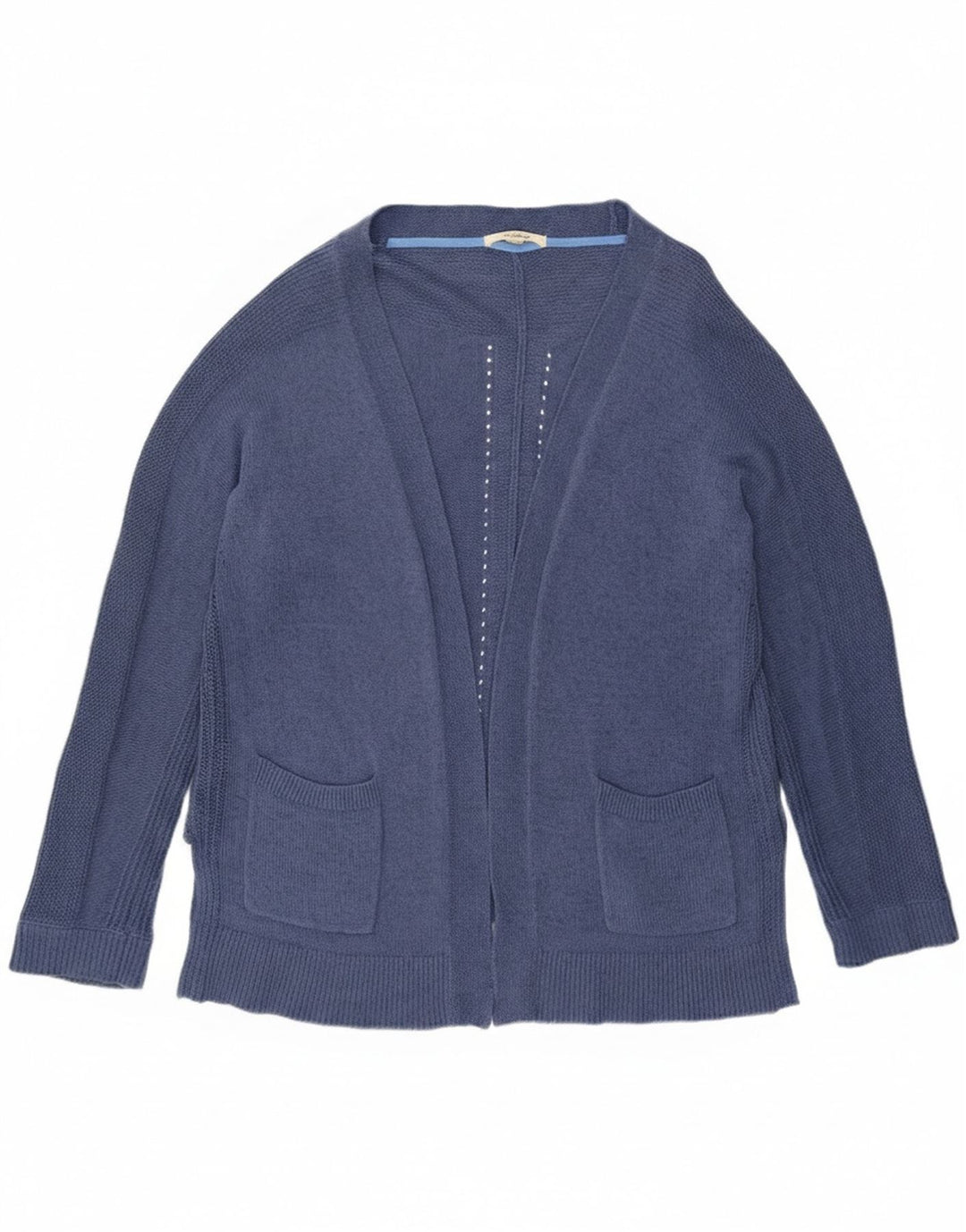 Cárdigan abierto para mujer de White Stuff, talla grande, algodón azul