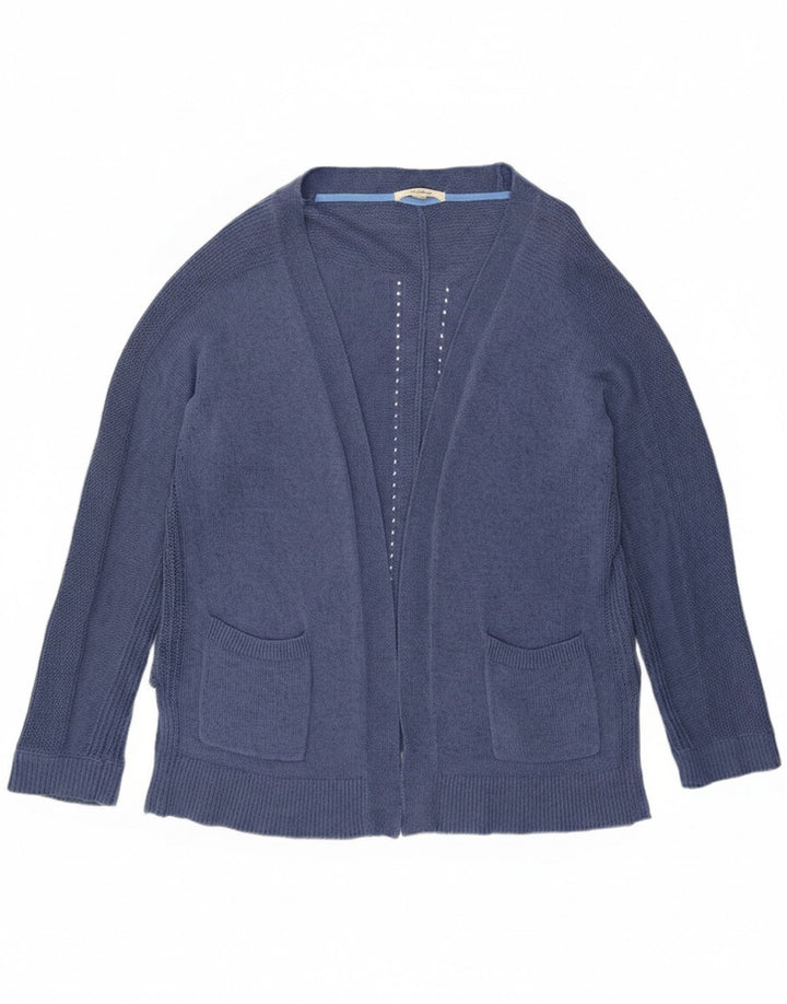 Cárdigan abierto para mujer de White Stuff, talla grande, algodón azul