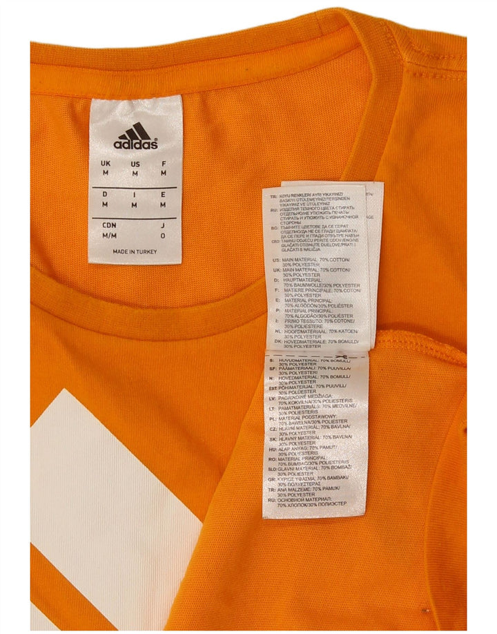 Adidas - Camiseta gráfica para hombre, color naranja medio, algodón