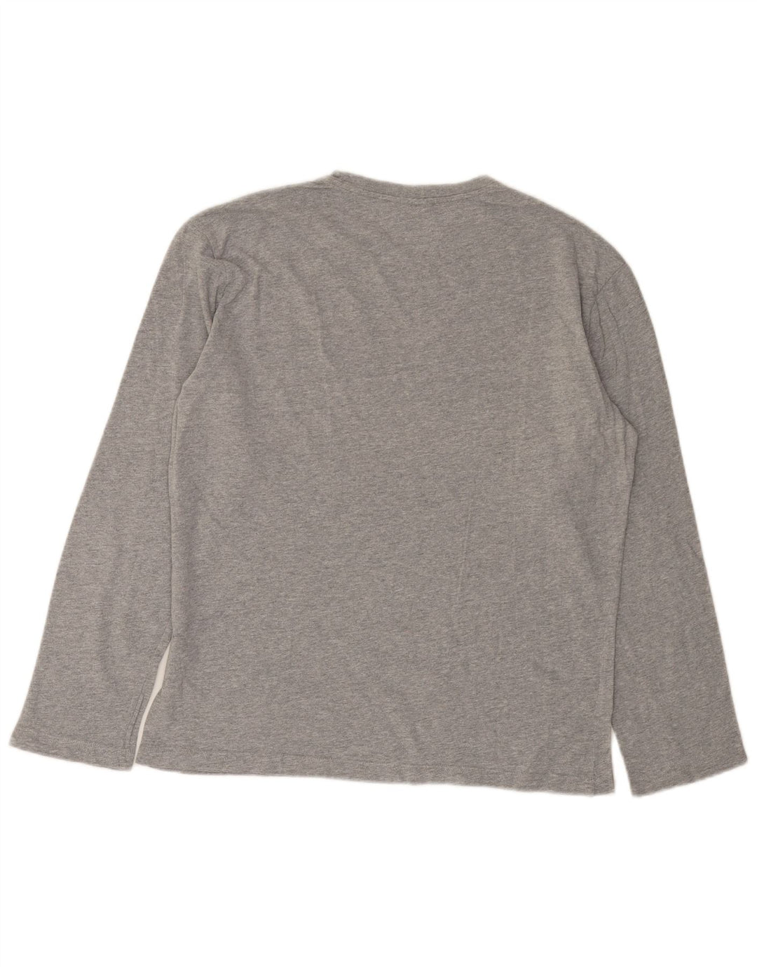Champion Top gráfico de manga larga de algodón moteado en gris medio para hombre
