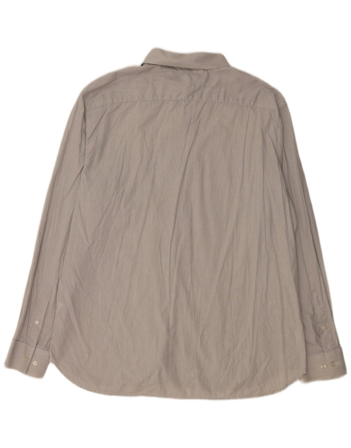 Camisa para hombre French Connection 2XL Algodón gris a rayas
