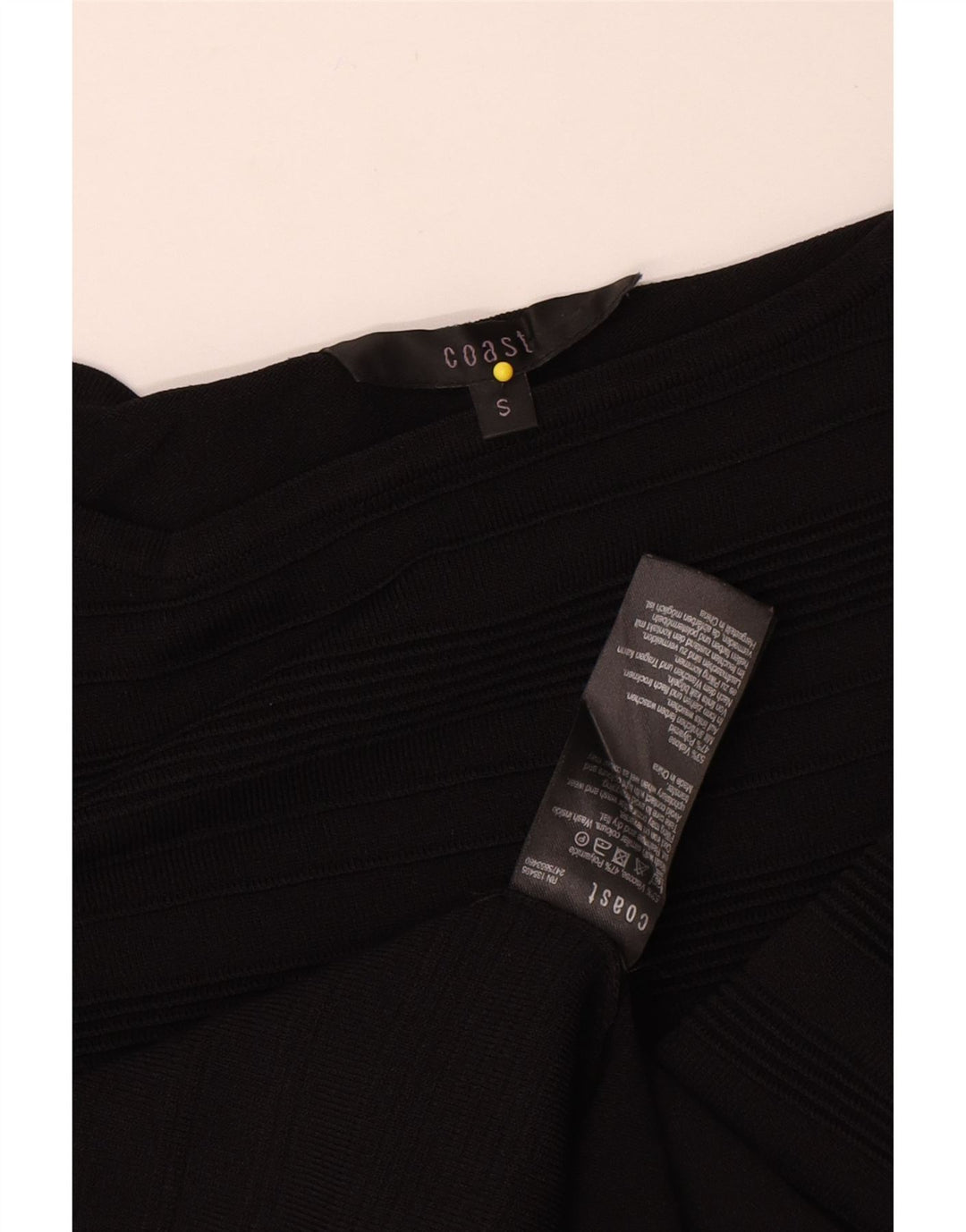 Coast Top Mujer Manga Larga UK 40 Small Viscosa Rayas Negras