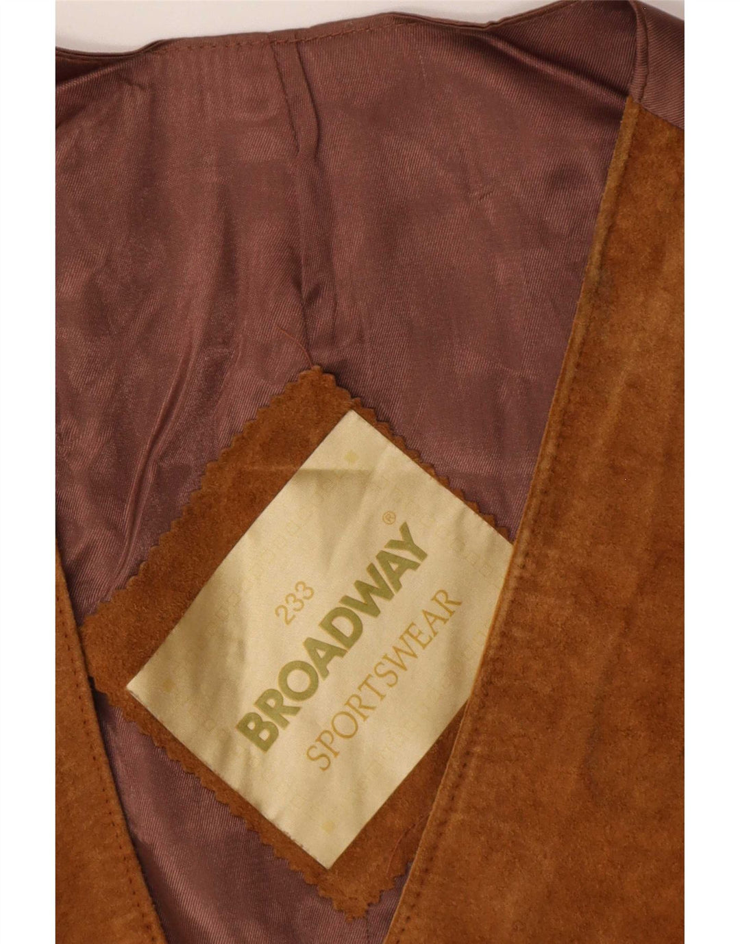 Broadway Chaleco de ante para hombre IT 52 Cuero beige grande