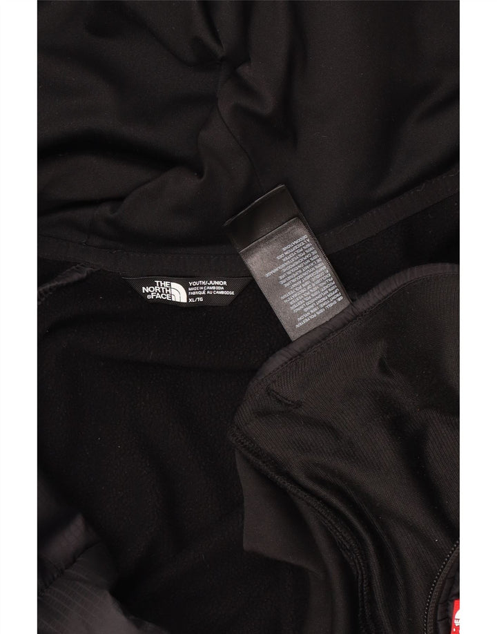 THE NORTH FACE Suéter con capucha y cremallera para niños 14-15 años XL Bloque de color negro
