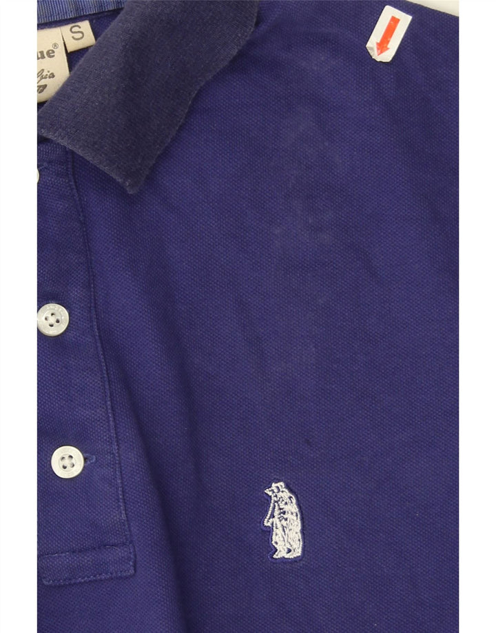 Refrigue Polo Hombre Pequeño Algodón Azul