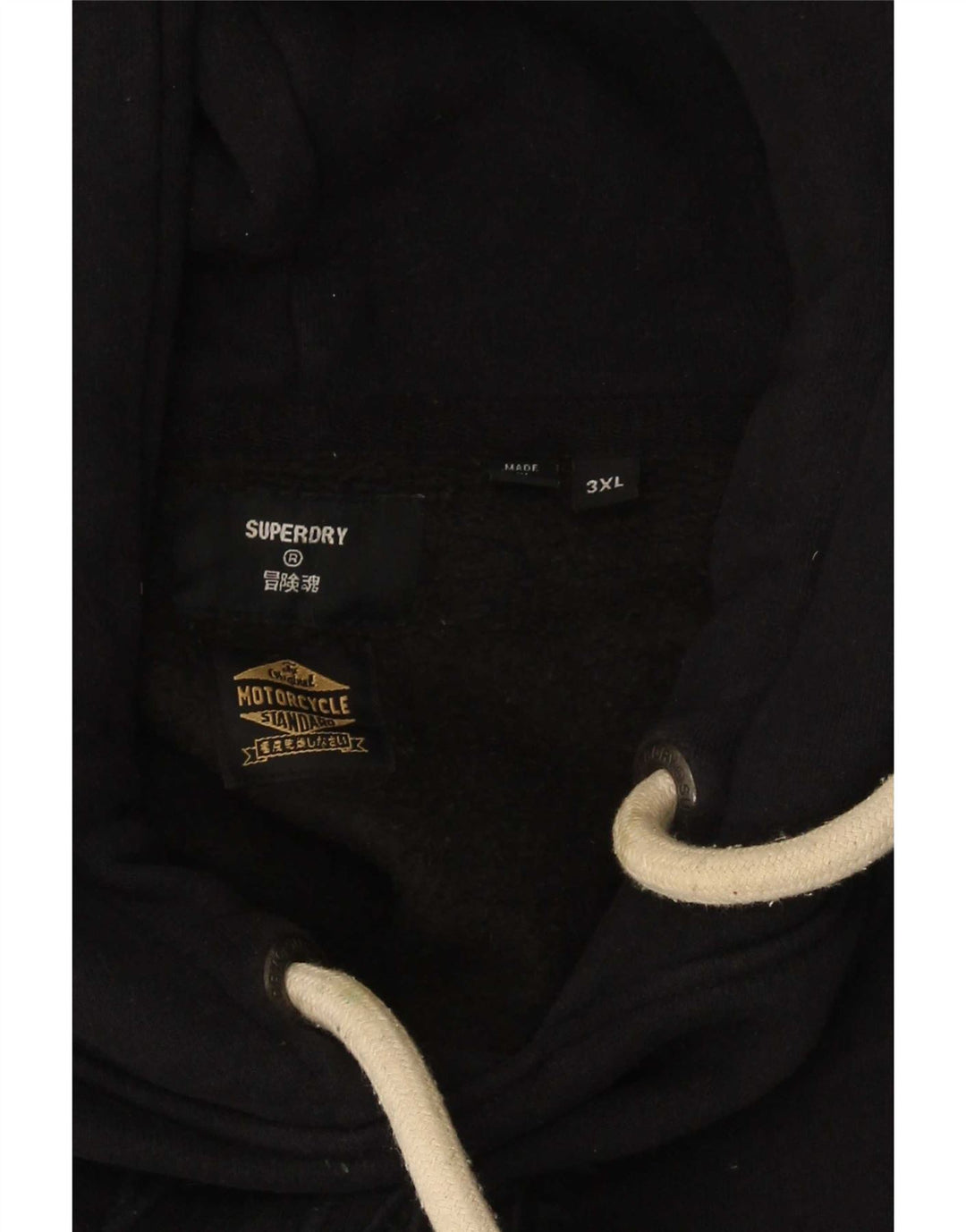 Superdry Jersey con capucha gráfica para hombre 3XL Negro