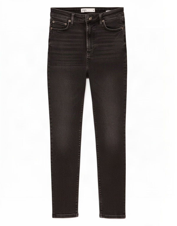Zara Vaqueros Pitillo Mujer EU 36 2XS W26 L28 Negro