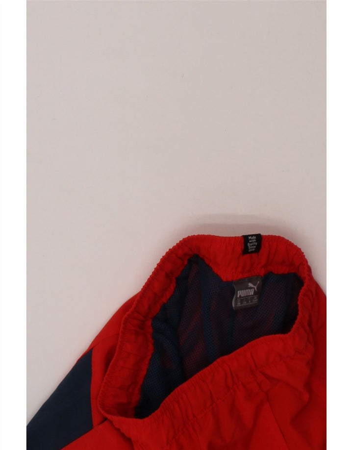 PUMA Boys Graphic Sport Shorts 5-6 Years  Red Colourblock Polyester Vintage Puma and Second-Hand Puma from Messina Hembry 