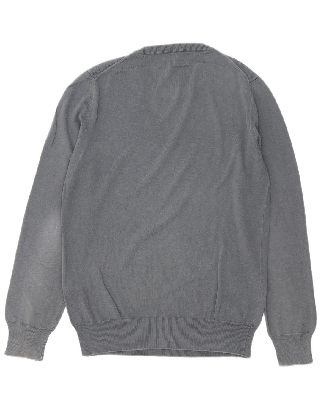 FRED PERRY Jersey de cuello redondo para hombre de algodón gris medio