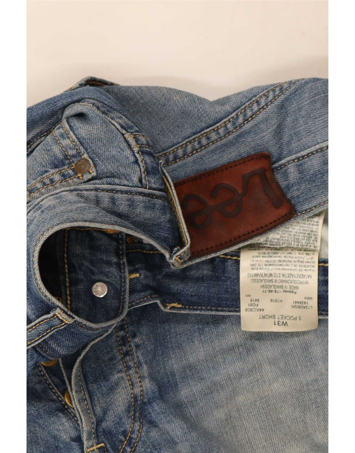 Pantalones cortos vaqueros Lee para hombre W31 de algodón azul medio