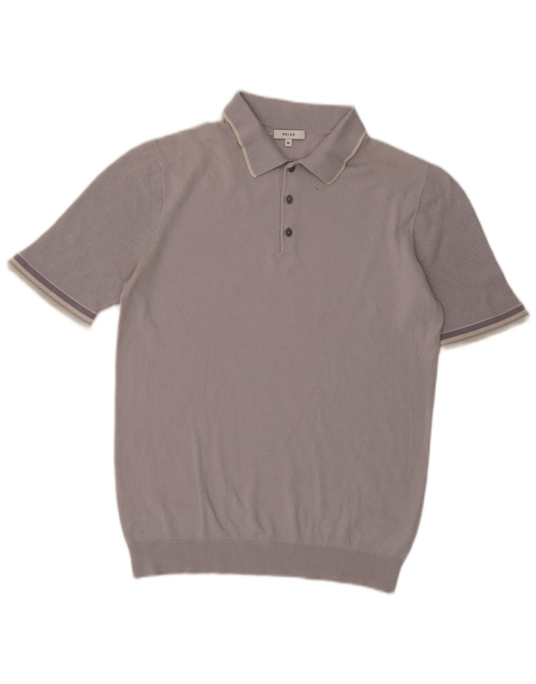 Polo Reiss para hombre de algodón gris medio