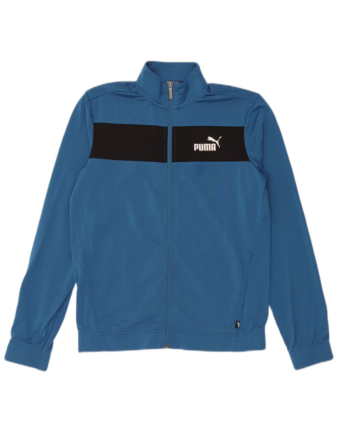 PUMA Chaqueta de chándal para niño 15-16 años Azul Poliéster color block