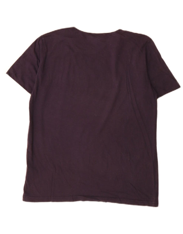 Puma Hombre Camiseta Gráfica Top Small Azul Marino Colorblock Algodón