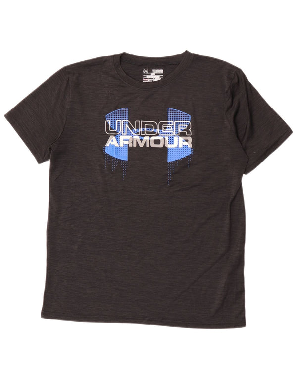 Under Armour Camiseta gráfica Heat Gear para niños 13-14 años XL Negro