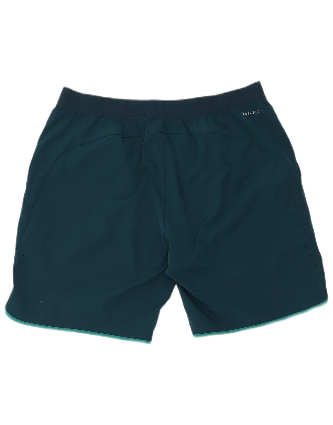 Nike - Pantalones cortos deportivos Dri Fit para hombre, poliéster verde grande