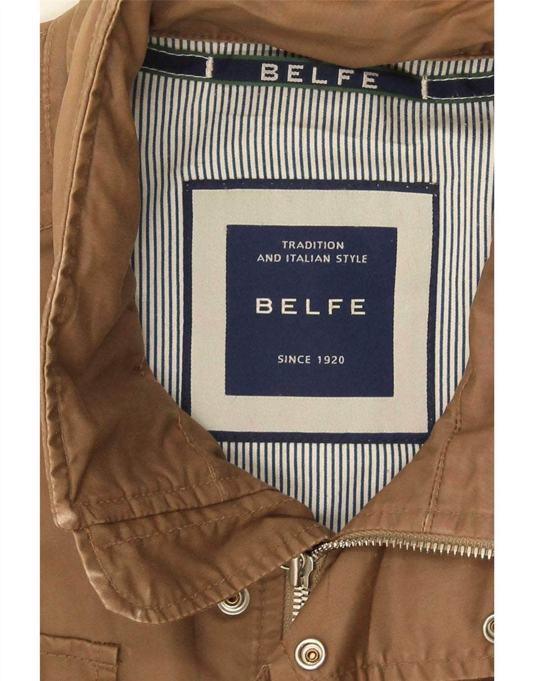 Belfe Chaqueta utilitaria para hombre UK 42 XL Algodón beige