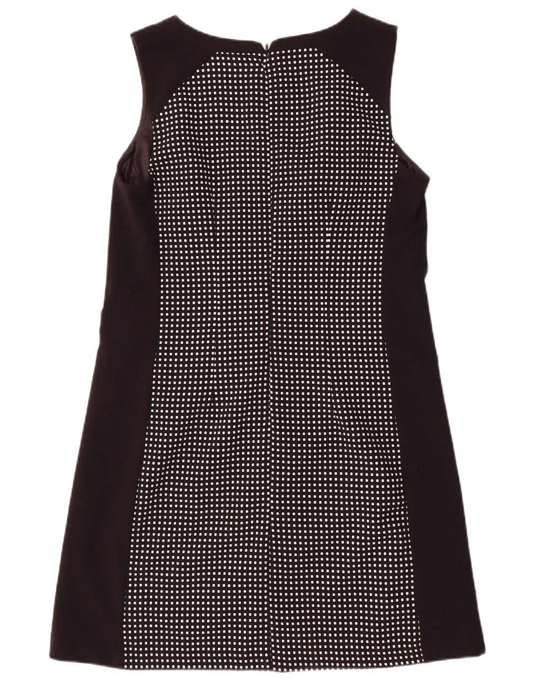 Next Vestido evasé sin mangas para mujer UK 40 Mediano Poliéster con lunares negros