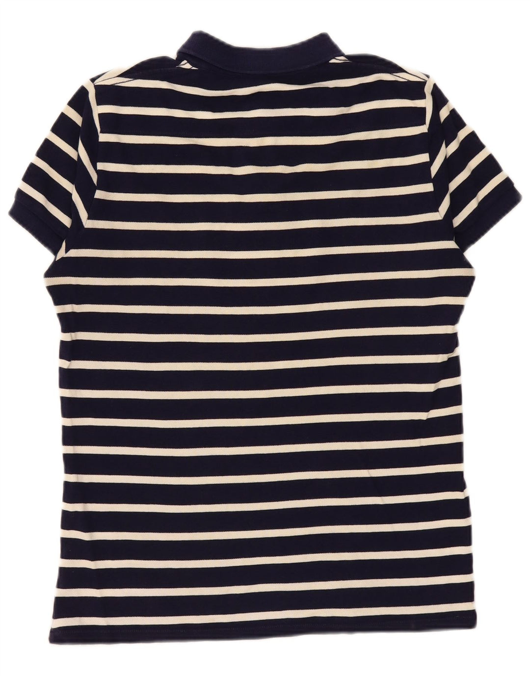French Connection Polo para hombre de algodón a rayas azul marino mediano