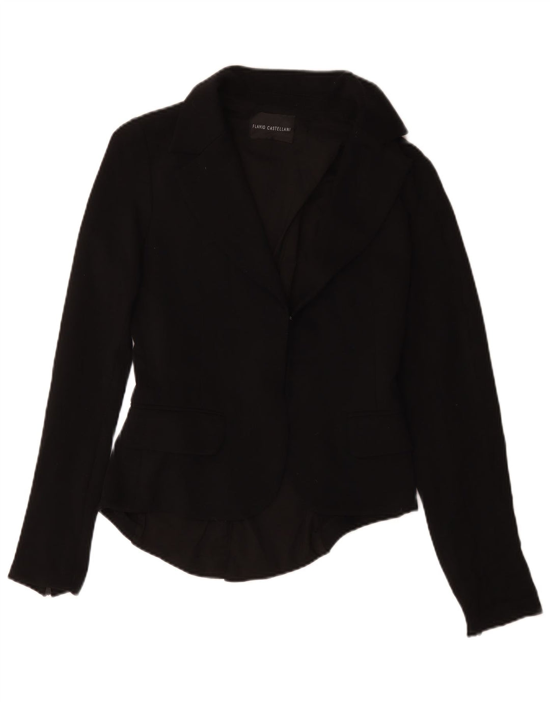 Flavio Castellani Chaqueta Blazer para Mujer Reino Unido 44 Mediano Negro