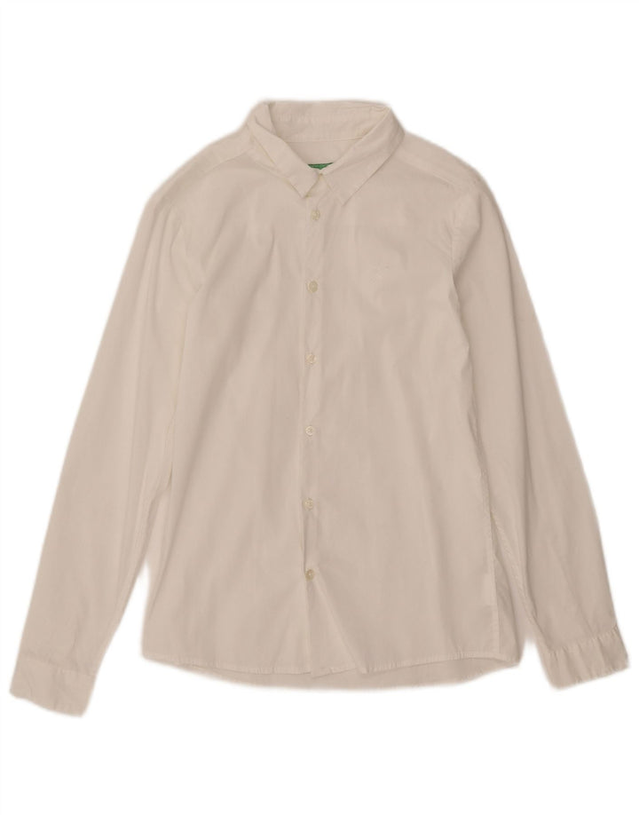 United Colors of Benetton Camisa Niño 10-11 Años XL Blanco Algodón