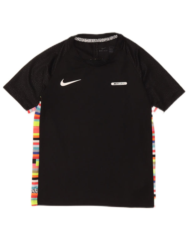 Nike Camiseta gráfica para niños 8-9 años Small Negro Rayas Poliéster